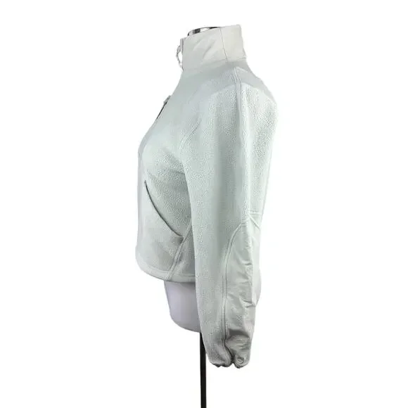 Lululemon Fleece Ripstop Hiking Pullover Women's Size 6 Bone Mockneck Sweatshirt - Picture 9 of 16